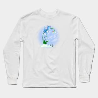 Christmas snowdrop dragon Long Sleeve T-Shirt